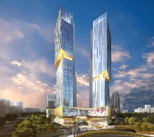 上海云际尚浦：双塔地标引领商务潮流，多元化办公空间待您开启